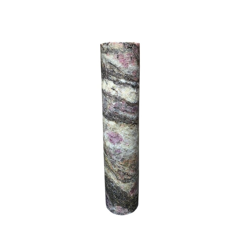 Pink Garnet Obelisk Crystal Large Cylinder